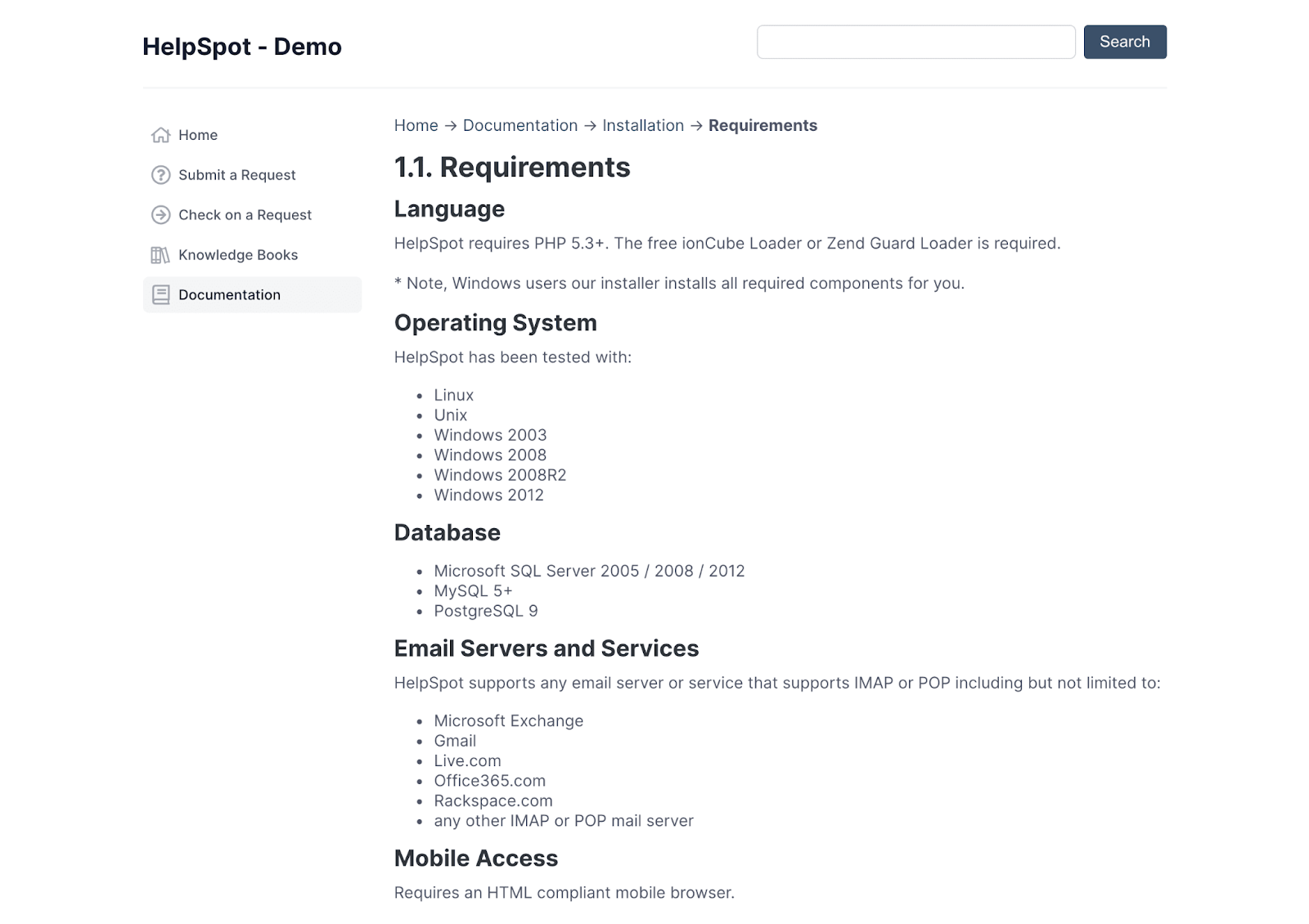 With Helpspot's self service portal, patients can search for solutions to their questions.